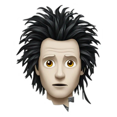 edward scissorhands cuts paper sticker