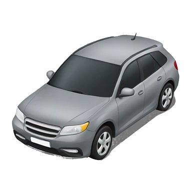 Grey car sticker