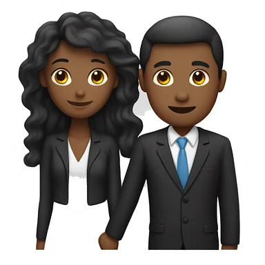 Un couple mixte ou l’homme est noir  sticker
