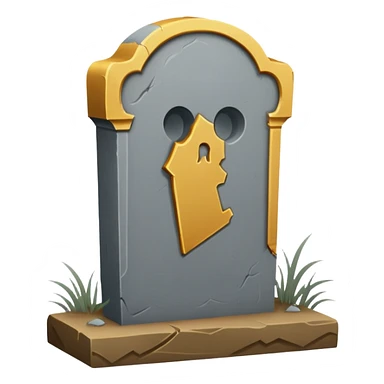 Gravestone – Grey tombstone with “RIP”.




 sticker