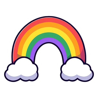 Rainbow pride symbol sticker