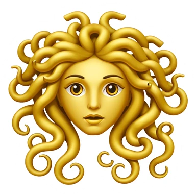 The Sicilian Medusa in gold sticker