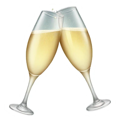 Champagne toast sticker