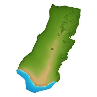Outline of big island of Hawaii sticker
