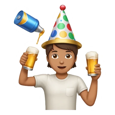 throwing one beer can at party sticker