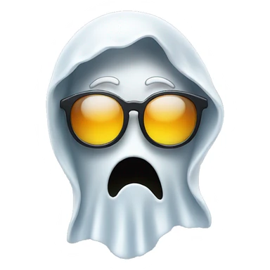 Ghost with sunglasses sticker