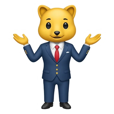 hipoptamus in suit  sticker