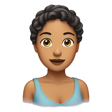 Reina rizada sticker