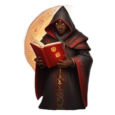 warlock book red sticker