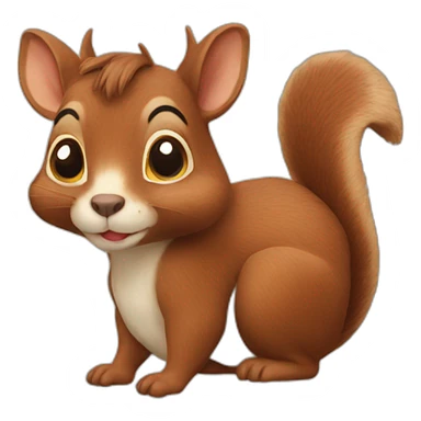 Squirrel Cow sticker