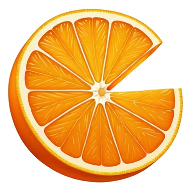 Orange slice sticker