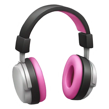 headphones with pink bows sticker