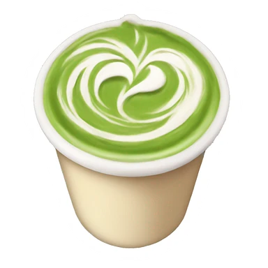 matcha latte aesthetic  sticker
