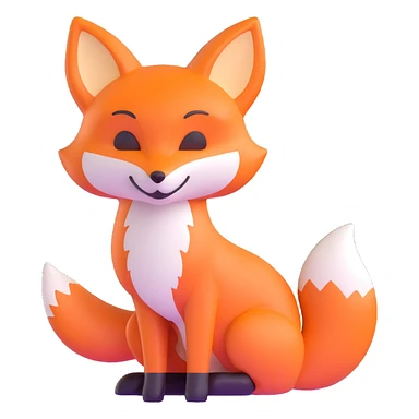 crazy fox sticker