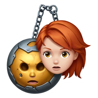 Redheaded wrecking ball sticker