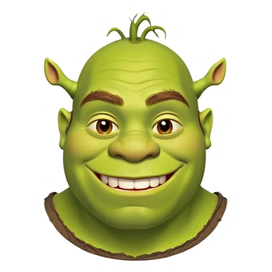 Smiling shrek sticker