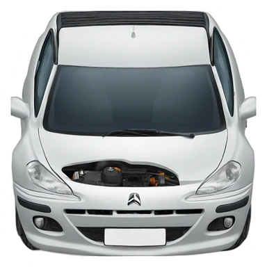 Peugeot 206 combi front view sticker