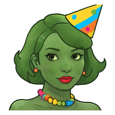 Sick redhead girl partying  sticker