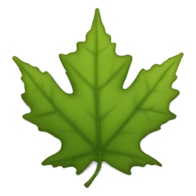 Maple leaf sticker