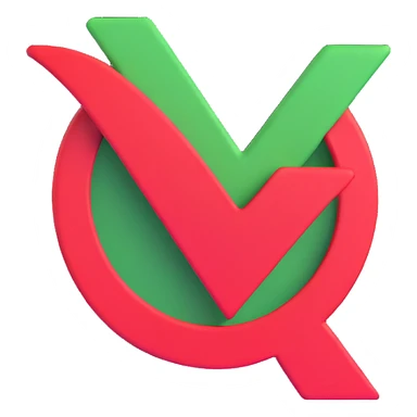 green check mark sticker