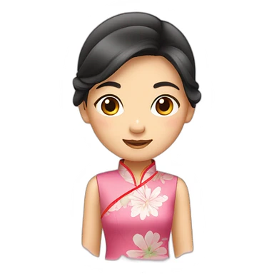 girl in cheong sam sticker