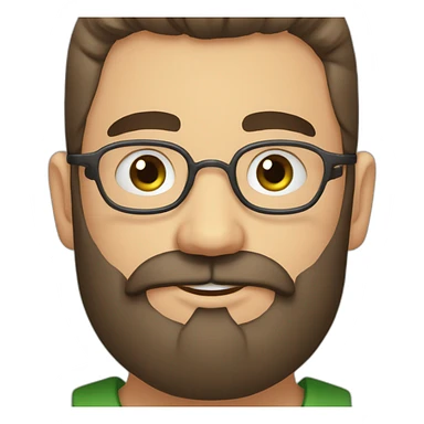 Beau mec brun barbu yeux vert sticker