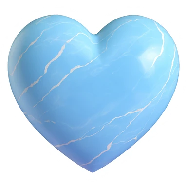 marble lightblue heart sticker