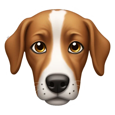 Brown dog with black spot sticker