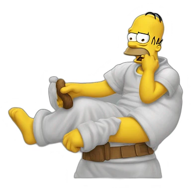 Homer Simspon sticker