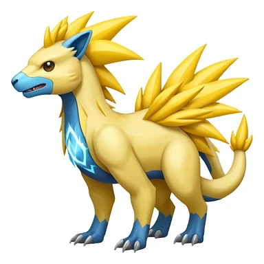 Manectric-Electrike-Fakémon-hybrid-creature (full body)  sticker