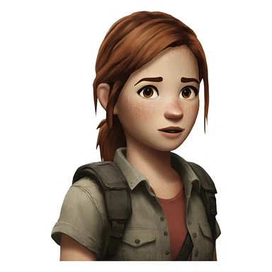 Ellie the last of us Little bit dezoom sticker