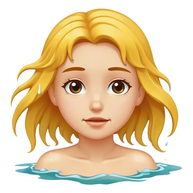 Girl in sea sticker