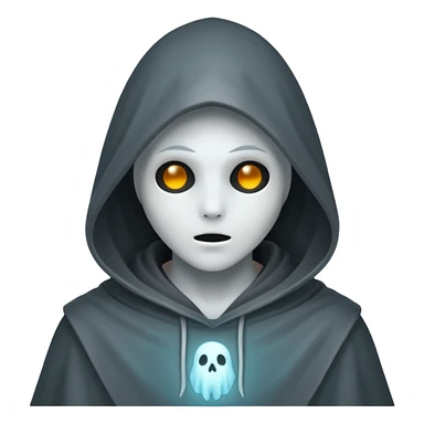 hooded ghost sticker