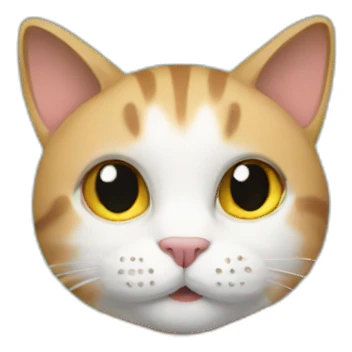 Cat in front of screen sticker