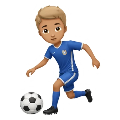boy playing soccer  sticker