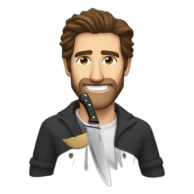 Jake Gyllenhaal knife hands sticker