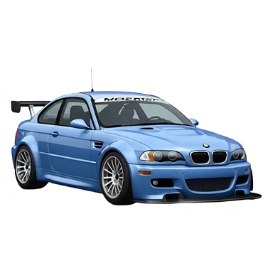 BMW M3 GT R E46 NEED FOR SPEED MOST WANTED'TAKI MAVI GÜMÜŞ  sticker