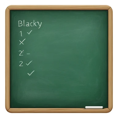 blackboard with chalk sticker