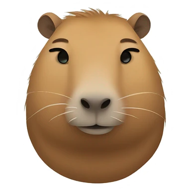 Sleepy capybara sticker