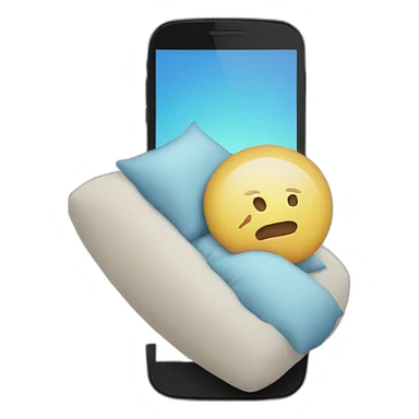 A mobile Phone shaped like a pillow sticker