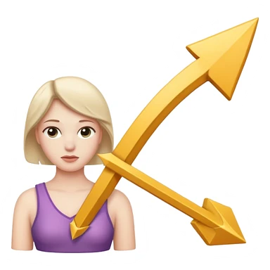 The male symbol but the male arrow is bent/curved downwards, and there is a female stem too so its like a sissy icon (a sissy/feminine boy icon), for sissy boys, sissy girls sticker