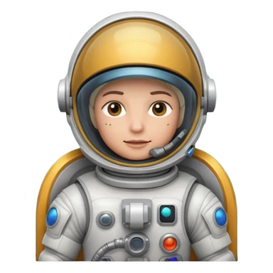 Make a astronaut with a raygun sticker