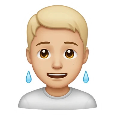 Smiling and crying  sticker