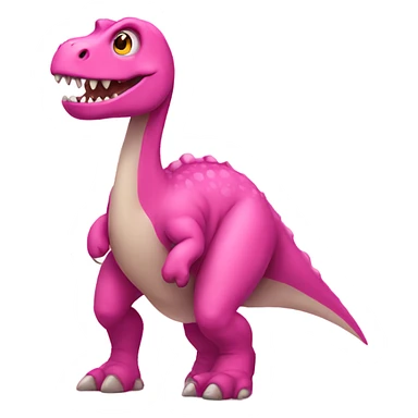 pink dinosaur sticker
