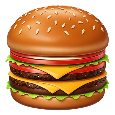 chocolate burger cute emoji style sticker