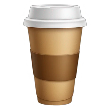 Coffee cup take away sticker