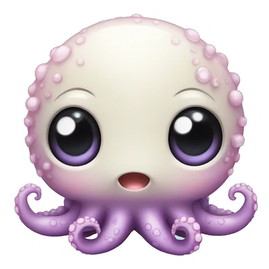 Cute little baby sea octopus sticker