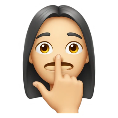 face smell finger sticker