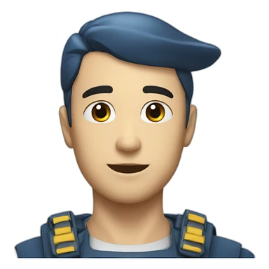 Cœur bleue marine sticker