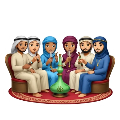 De árabes fumando sticker